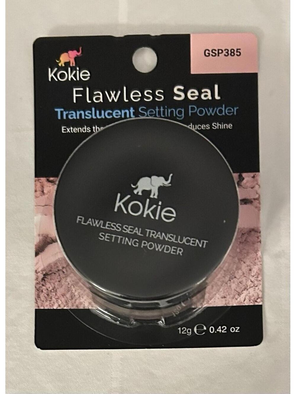 Lot Of 2 New Kokie Flawless Seal Translucent Setting Powders Soft Pink & HD* NIP